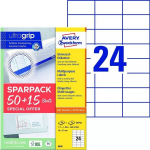 Avery 6605 popierinės etiketės, 70x37mm, 1560 vnt.