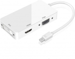 HDMI VGA DVI adapteris baltas