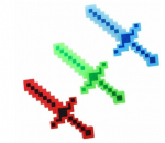 &Scaron;viečiantis kardas Minecraft Happy People, 55 cm