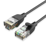 C&acirc;ble Patch Slim UTP Cat6A - VENTION - 5m - Juodas - RJ45 - Gigabit Ethernet