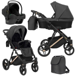 Universalus vežimėlis Kunert Lazzio Premium 3in1, Black