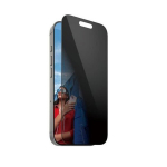 iPhone 16 Pro UWF ekrano apsauga su privatumo filtru Panzer Glass Skaidrus juodas
