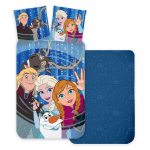 Vaiki&scaron;kas patalynės komplektas Disney Frozen Friends 140&times;200cm, 2 dalių