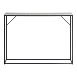 Konsole 110x26x80 cm pilko marmuro efektu ir metalas - VITEA