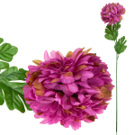 Dirbtinė gėlė Chrizantema XXL, violetinė, 1 vnt.