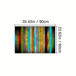 Spalvotas dryžuotas ra&scaron;tuotas kilimas, 23,62 * 35,43 colio / 60 * 90 cm