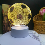 3D futbolo naktinė lempa