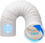 Buitinės technikos priedai, lanksti PVC oro kondicionieriaus i&scaron;leidimo žarna, 2 m ilgio, 13 cm skersmens mobiliesiems kintamosios srovės įrenginiams.