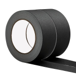 Juoda matinė audinio juosta, 50mm x 30m, 2 vnt., 50mm x 30M x 2 rulonai - juodi