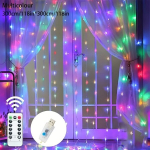 LED užuolaidų lemputės su pulteliu, 299,72 cm * 299,72 cm
