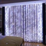 LED pasakų užuolaidų &scaron;viestuvas, baltas