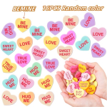 Derviniai &scaron;irdelės pakabukai su užra&scaron;ais, 【BEMINE【16pcs random colors】】
