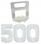 Plytelių lyginimo sąvarža 1,5 mm (100 vnt. rinkinys)x5 100 plei&scaron;tas 25 kampai