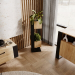 Planter Karo gėlių lysvė stovinčios gėlės namas loft gėlių vazonas sonoma ąžuolas
