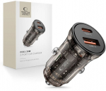 Tech-protect 30w automobilinė įkroviklio stotelė Usb-a/usb-c