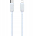 USAMS USB-C - žaibo kabelis US-SJ692 30W 1m baltas