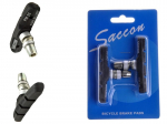 Saccon Pm25 V-brake stabdžių kaladėlės, juodos, 2 vnt.