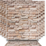 Dekoratyvinės 3D sieninės plok&scaron;tės 70x77cm smėlio spalvos