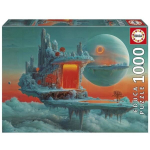 'Galvosūkis - EDUCA - Ugnies ir Ledų Planetos - 1000 dalių - 48 x 68 cm - Nuo 12 metų'