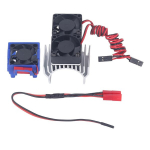 Rc 5v au&scaron;intuvo ventiliatoriaus rinkinys, skirtas traxxas slash 4x4 vxl rc automobiliui, efektyvus variklio au&scaron;inimas, vandeniui atsparus aliuminio lydinio rc variklio ventiliatorius mėgėjams (sidabrinis)