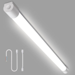 Iegled led &scaron;viestuvas drėgnoms patalpoms 150 cm, led vamzdžių serijos jungtis 40 w 4400 lm, led lubinis &scaron;viestuvas be mirgėjimo 4000 k, ip66 vandeniui atspari dirbtuvių lempa garažui rūsiui vonios kambariui biurui sandėliui