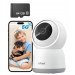 Iegeek Home Security vidaus pasukama Ip Wifi kamera 5mp 64gb su 2,4 Ghz ir 5 Ghz
