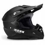 Motociklininko &scaron;almas Cross Enduro Quad Atv Horn 915 Juodas Matinis Xl