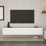 TV spintelė West 362ANT1155, balta/ruda