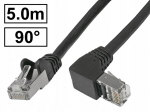 Stratos Patchcord Kat.6a Pimf ekranuotas Rj45-rj45 1:1 kampinis 90st 5m