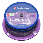 Dvd+r dl verbatim 8,5 gb double layer c.25 mkm003 xbox navigacijos