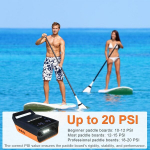 Mojimdo 13500 Mah elektrinis sup siurblys, 20 psi įkraunamas oro siurblys, avarinis maitinimas ir avarinis ap&scaron;vietimas, automatinis i&scaron;jungimas, 12 v dc ir type-c, su 6 antgaliais, skirtas irklentėms, kajakams, palapinėms