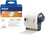 Brother Dk-11202 etiketės, 62x100mm, juoda/balta