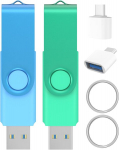 USB laikmena Usb 3.0 atmintinės 128gb (2 vnt.) su Usb-c adapteriais