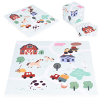 Didelis EVA putų kilimėlis vaikams Farma 90,5x90,5 cm 21 vnt ECOTOYS