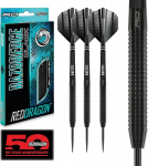 Red dragon razor edge black darts profesionalūs plieniniai smiginiai su plunksnomis ir kotais