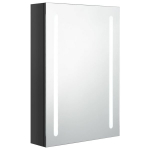 Veidrodinė vonios spintelė su LED ap&scaron;vietimu, juoda, 50x13x70cm CFE6508783