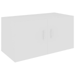 Prie sienos montuojama spintelė, balta, 80x39x40cm, mediena CFE562725
