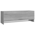 Drabužių spinta, pilkos ąžuolo spalvos, 100x32,5x35cm, mediena CFE540932