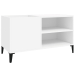 Vinilinių plok&scaron;telių spintelė, balta, 84,5x38x48cm, mediena CFE755849