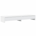 Monitoriaus stovas su stalčiais, baltas, 100x27x15cm, mediena CFE565308