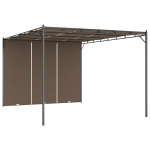 Sodo pavėsinė su &scaron;onine užuolaida, taupe spalvos, 4x3x2,25m CFE35822
