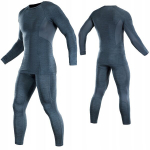 Termoaktyvus apatinis trikotažas Mar&scaron;kinėliai + kelnės M-Tac Active Level I , Dark Grey Melange