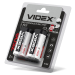 Įkraunama baterija Videx Ni-MH D (HR20) 7500mAh, 1,2V (2 vnt.)