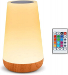 LED naktinė lemputė su nuotolinio valdymo pultu - jutiklinis valdymas