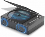 Ne&scaron;iojamas CD grotuvas su Bluetooth ir garsiakalbiais, juodas