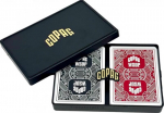 Copag Wsop 2 kortų rinkinys, juodas/raudonas, 100% plastikas