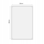 NIIMBOT D101 Etiketės 25x40mm Skaidrios 160 vnt. Originalios
