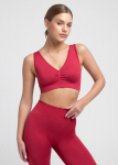 Besiūlis push-up efektą turintis topas TOP SHAPE Giulia, spalva winterberry