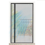 Screen door magnetinis tinklelis nuo uodų durims 120x230 cm, juodas