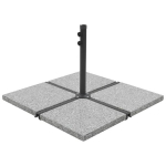 Svoriai skėčiui vidaXL, 100 kg, 4 vnt, pilki